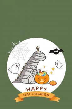 万圣节快乐经典卡通人物插画-1