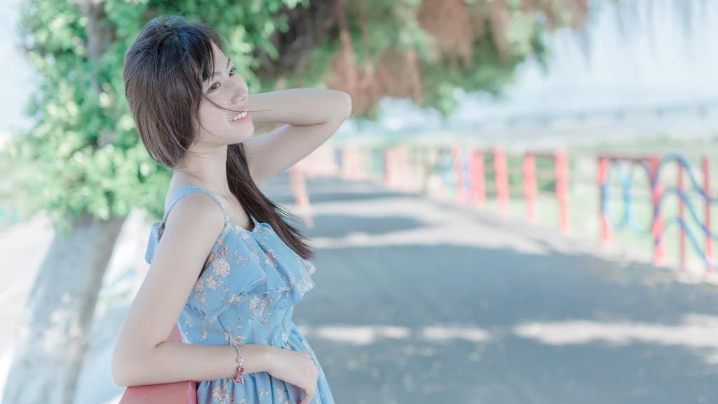 户外小清新美女唯美写真