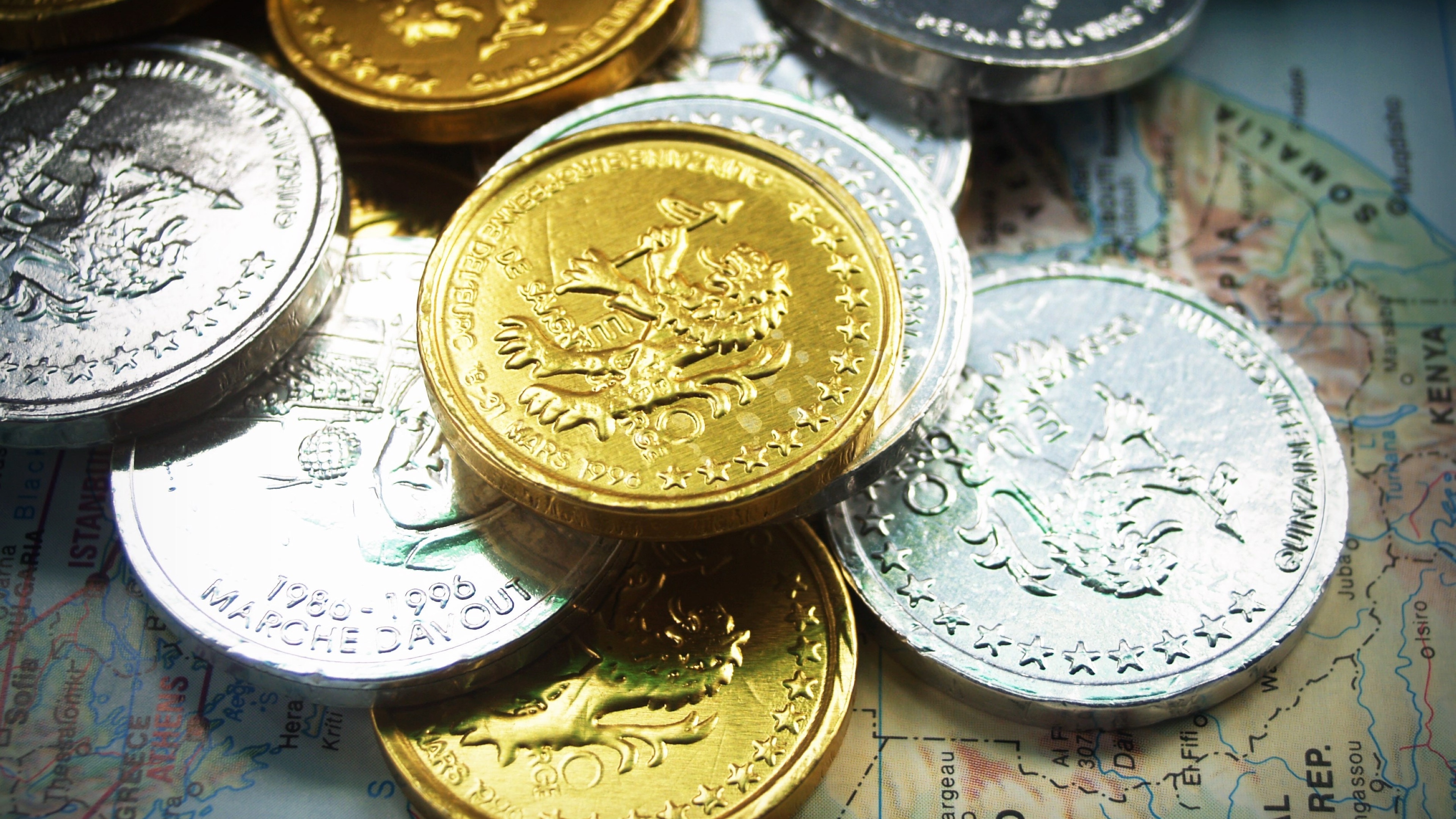 流通硬币,高清图片,电脑桌面-壁纸族