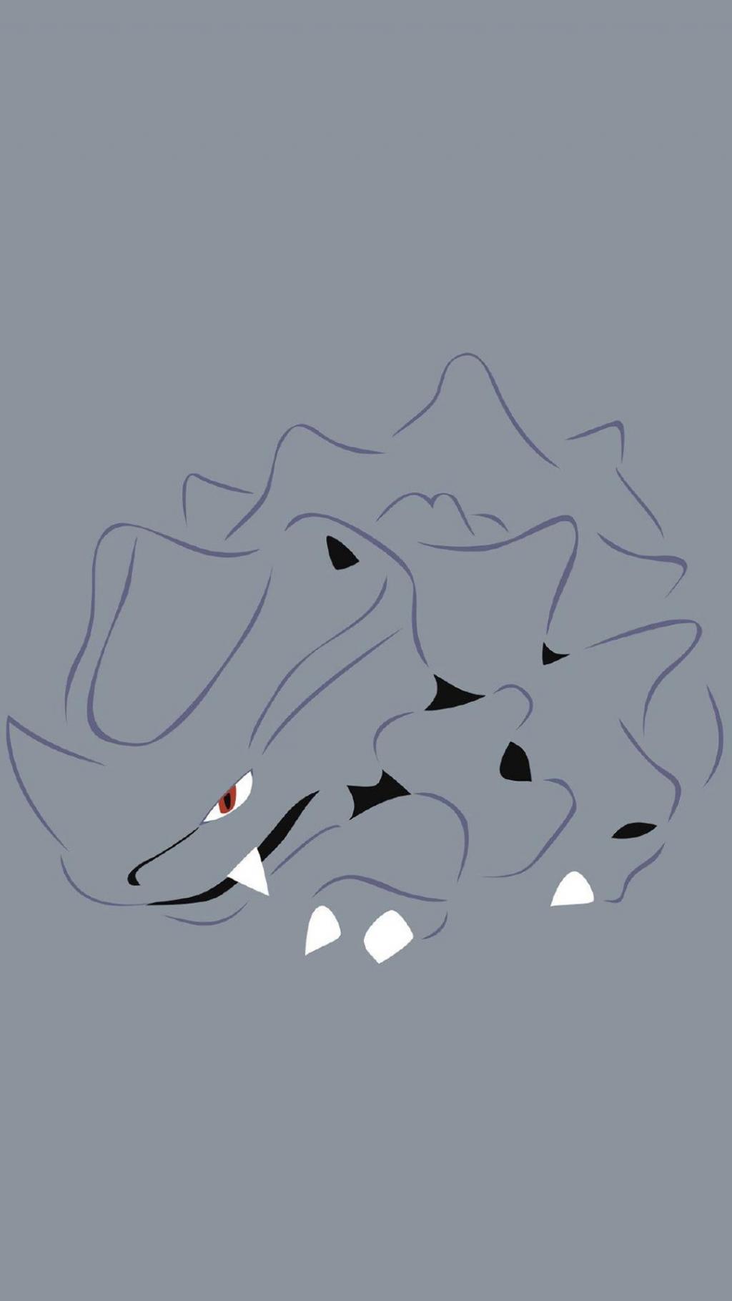 精灵宝可梦系列创意纯色手绘插画