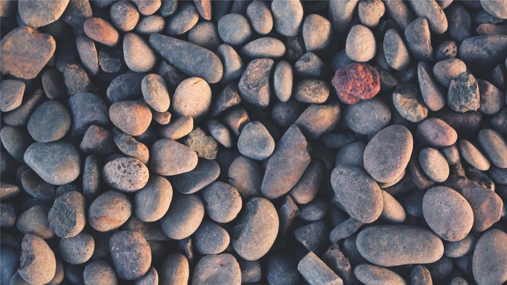 坚硬唯美的鹅卵石