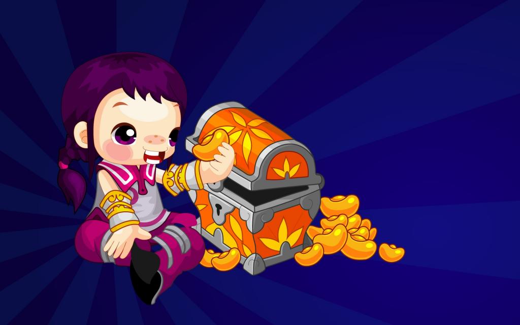 古装矢量卡通儿童