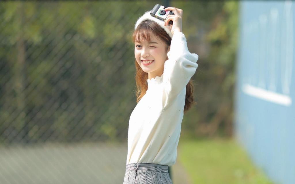 清纯甜美美少女户外小清新写真