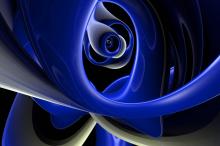 蓝光立体背景素材