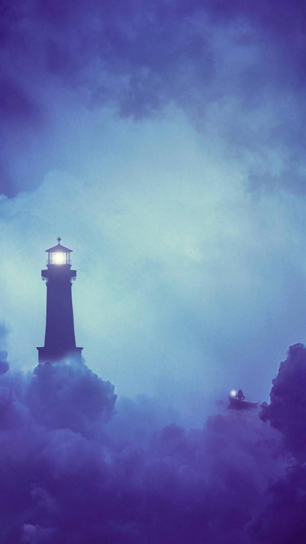 紫色梦幻二次元场景