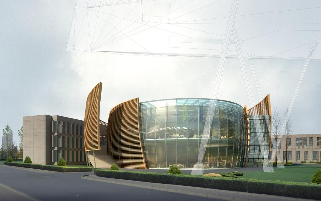 3D建筑园林效果