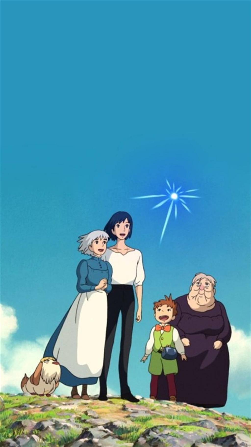 哈尔的移动城堡清新锁屏