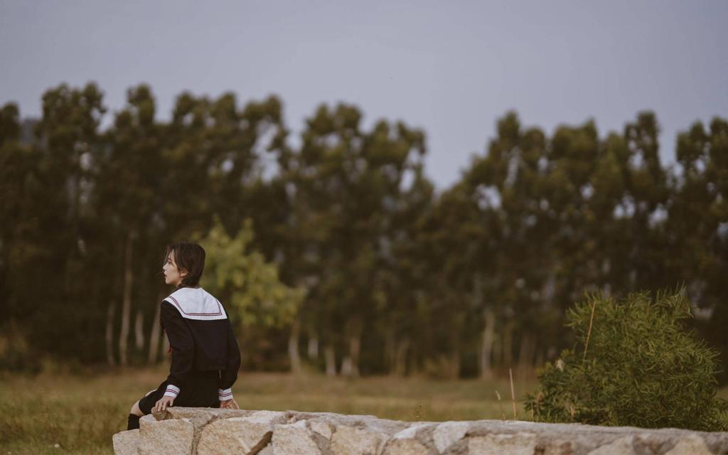 纯情少女唯美浪漫清新户外写真