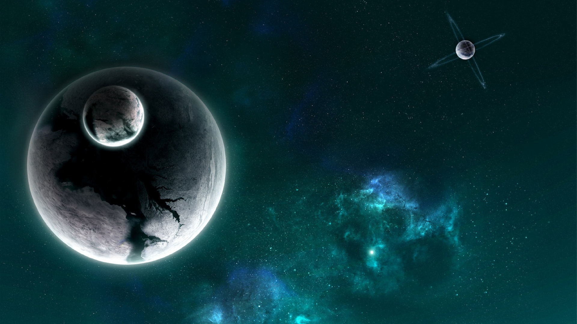 太空宇宙空间图片,太空,宇宙,太阳,月亮,地球,高清壁纸,桌面图片-壁纸