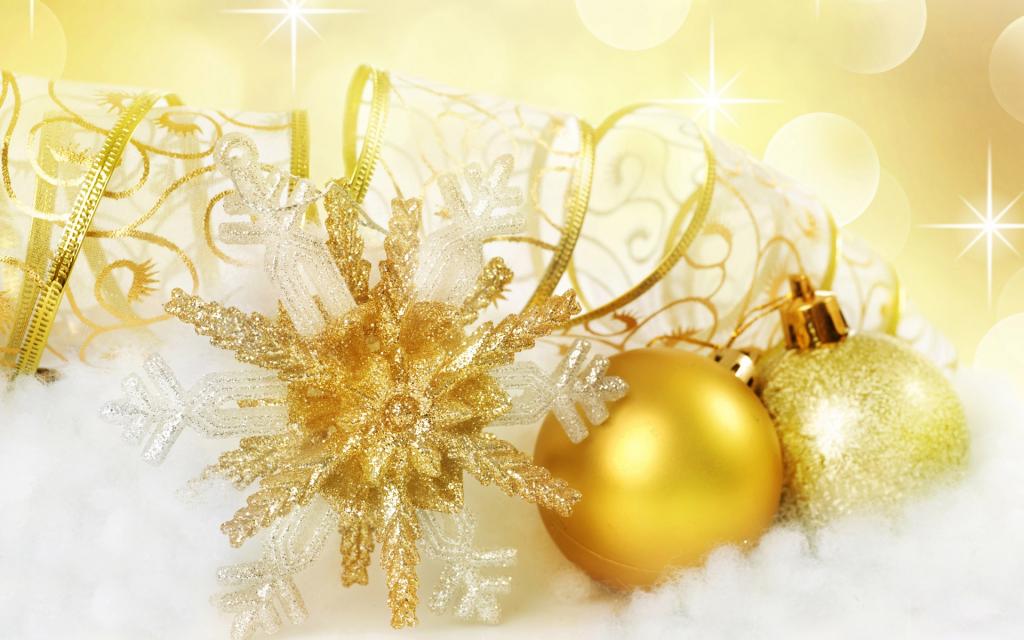 圣诞节金色彩球