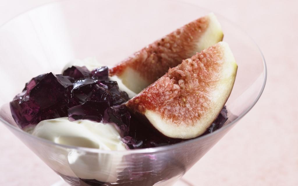 甜蜜的水果甜点