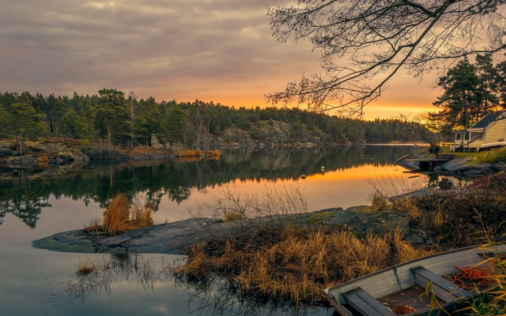 邂逅瑞典彼时黄昏日落