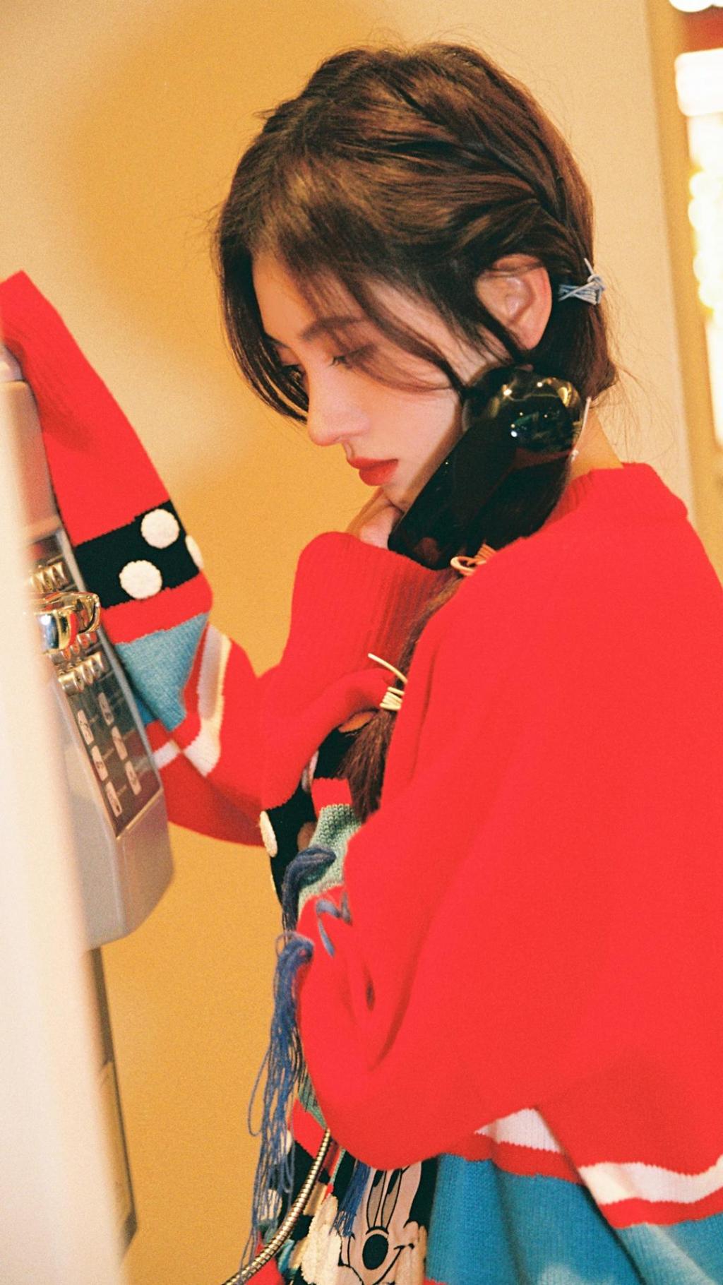 鞠婧祎甜美写真