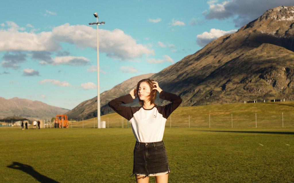 明星古力娜扎小清新写真