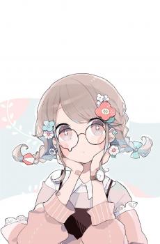 软萌妹子甜美少女风手绘插画-2