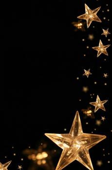 唯美烟花黑色背景-3