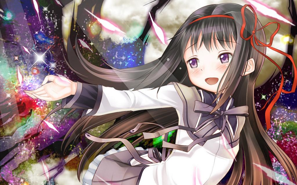 黑长直动漫少女