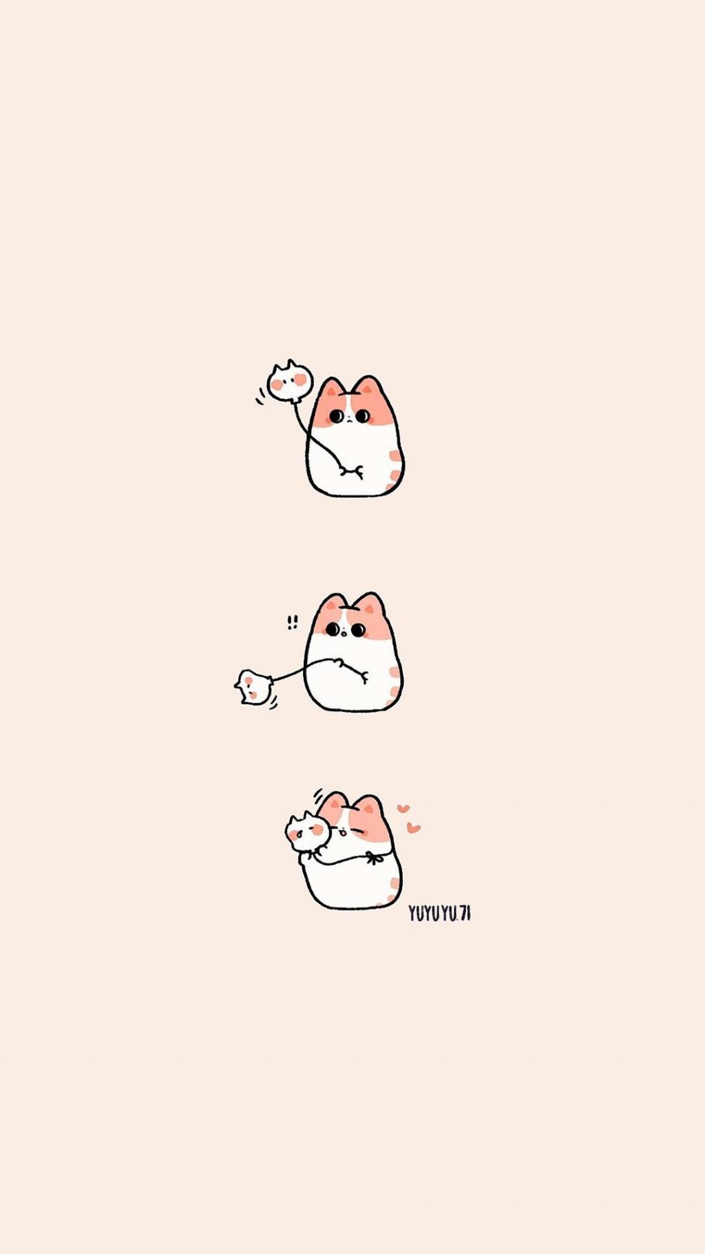 简约可爱平铺插画