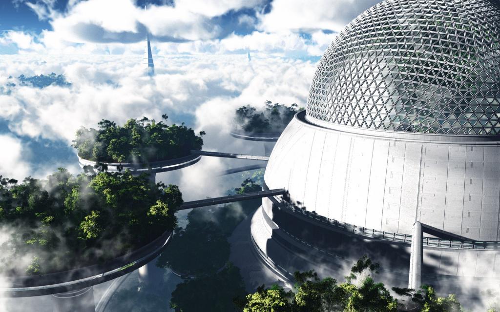 Digital三维夜晚城堡唯美风景