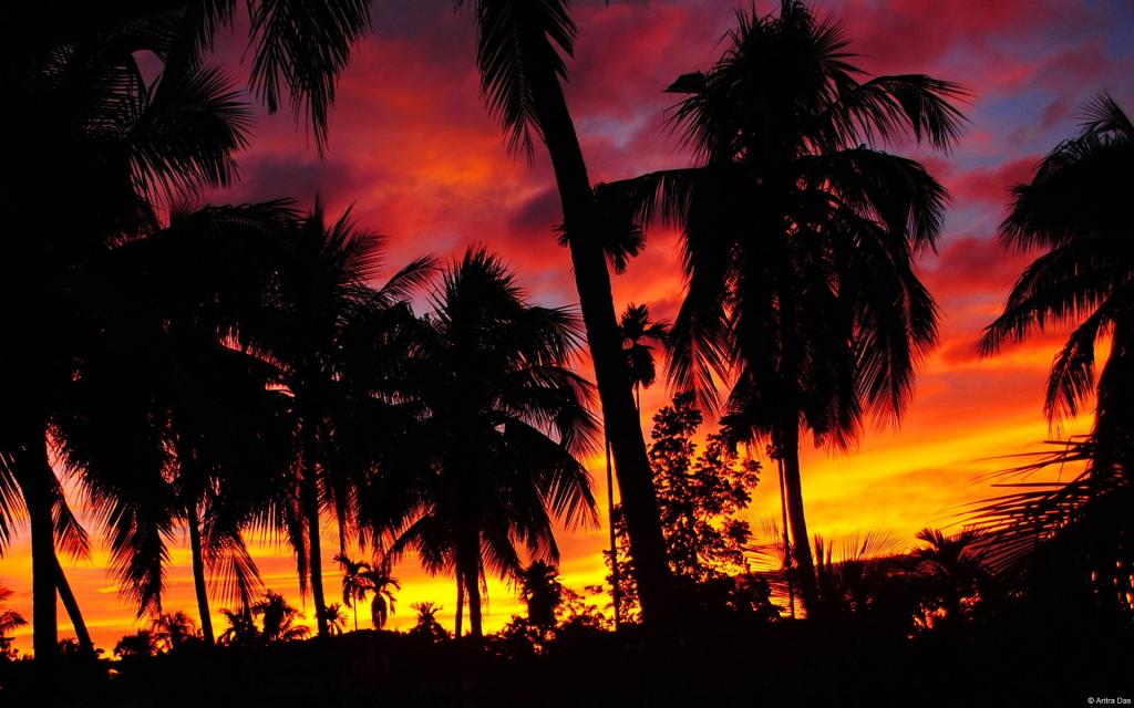 炫丽多彩的天空云彩