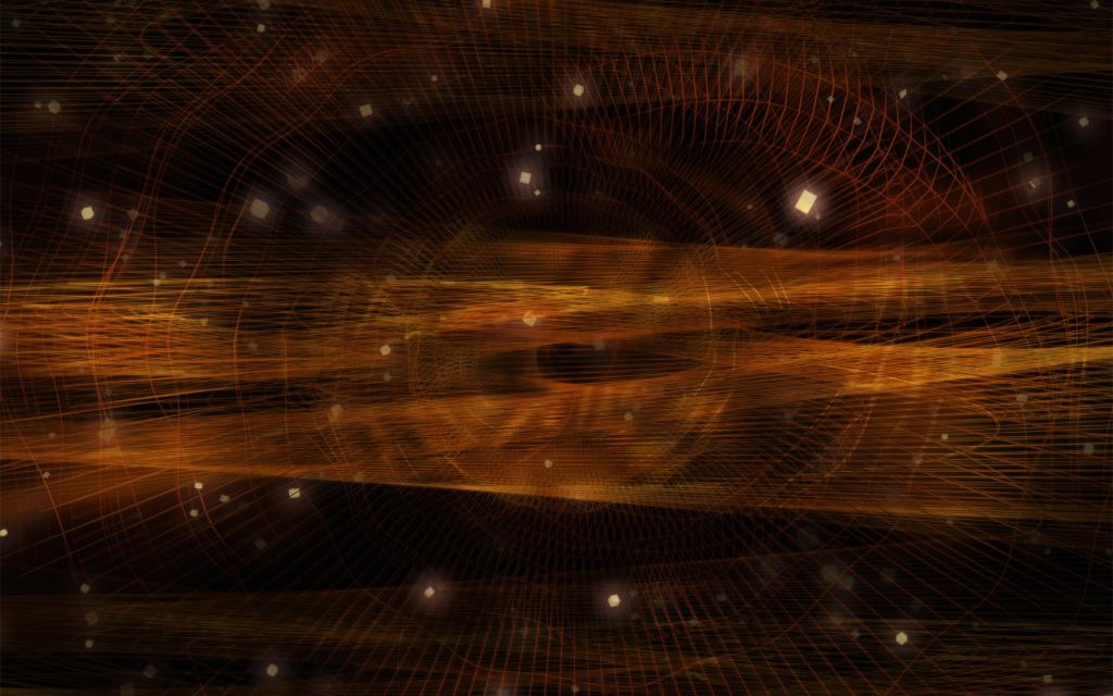 蓝色多层网纹眩光