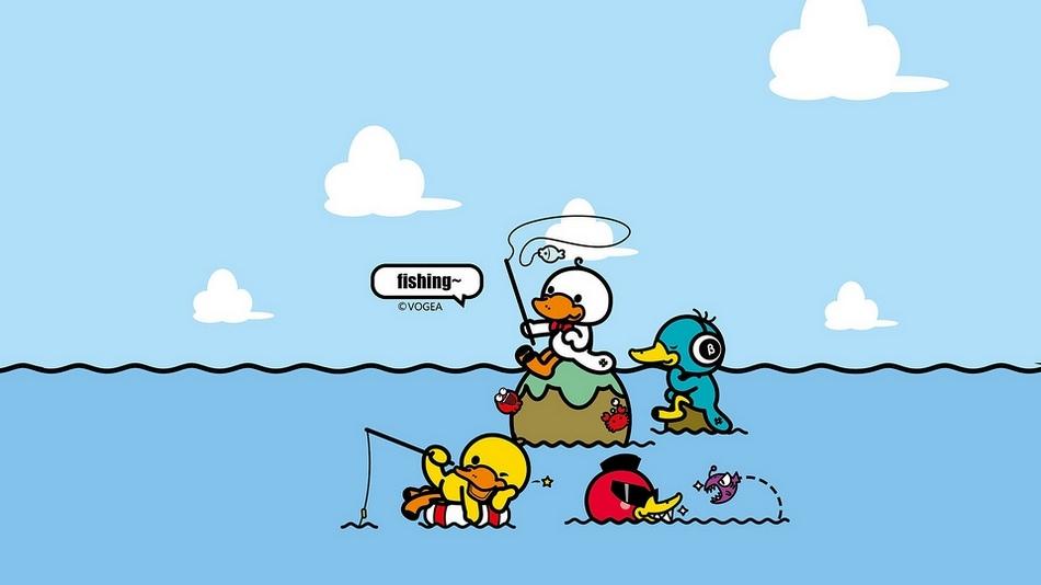 可爱呆萌的鸭嘴兽男孩