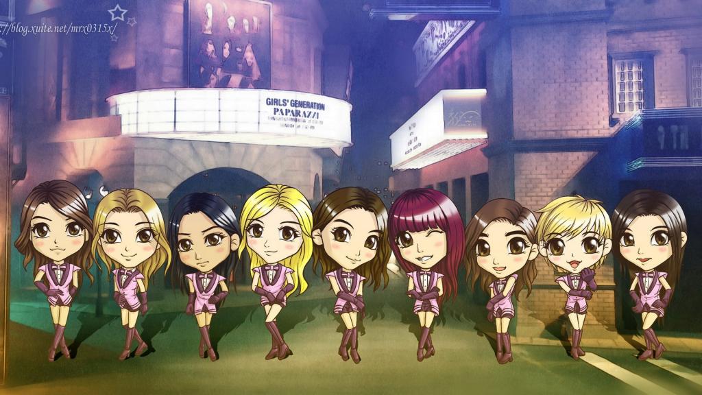 手绘美女(少女时代)