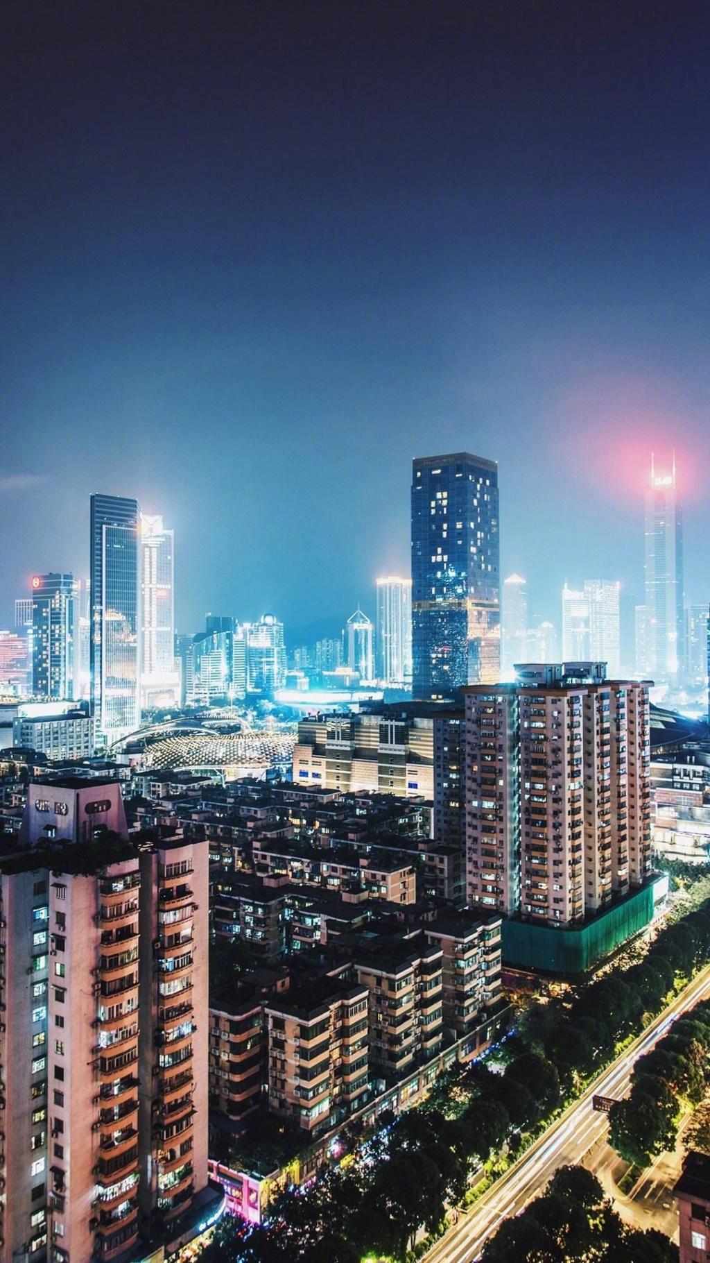 城市夜景灯火辉煌