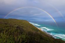 美丽七彩虹风景