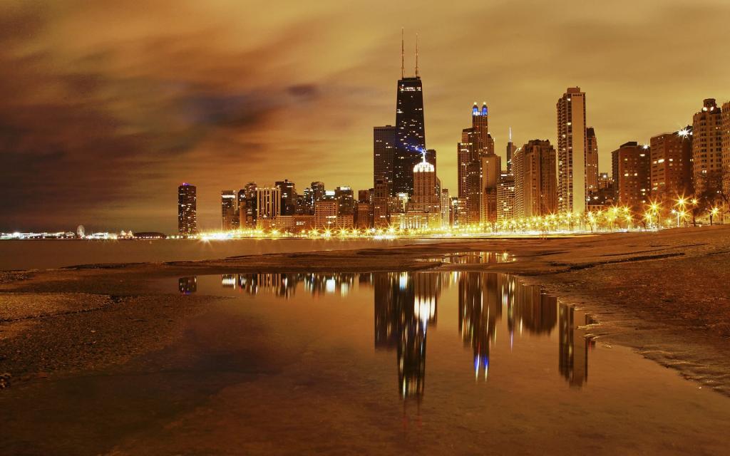 美国芝加哥城市风光