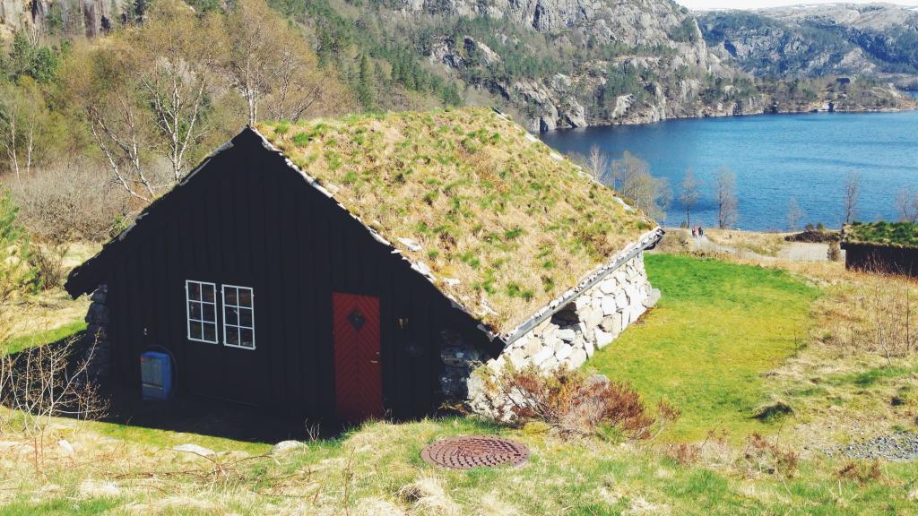 美丽的欧洲乡村小房风景