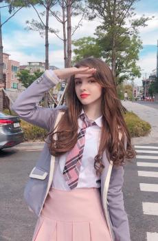 欧美性感美女甜美可爱户外写真-1