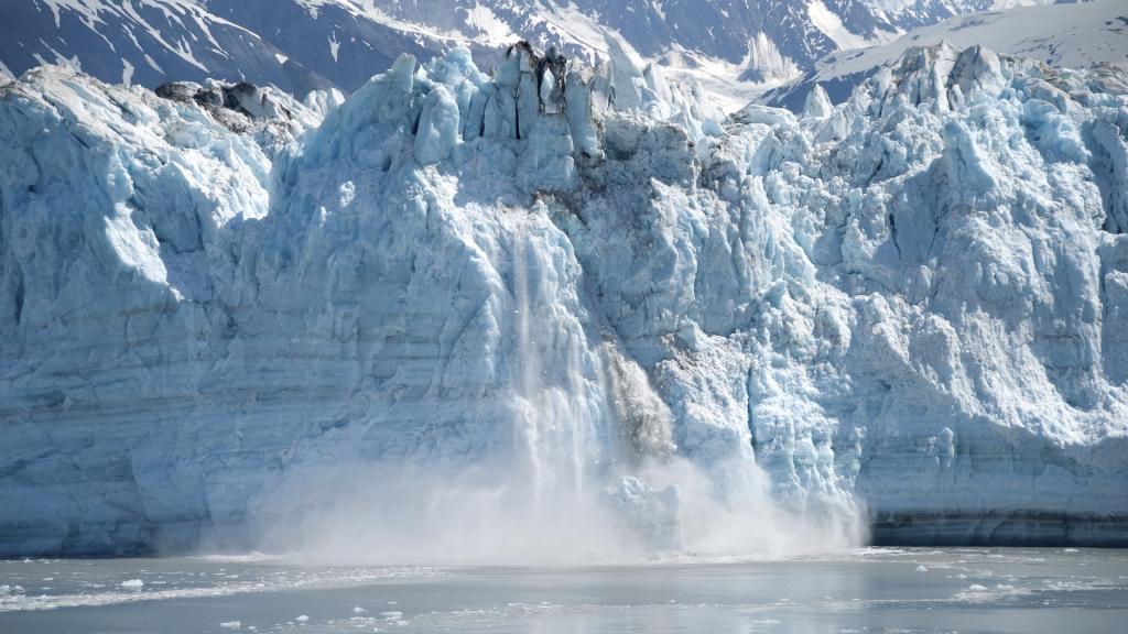 唯美冰川冰山雪景