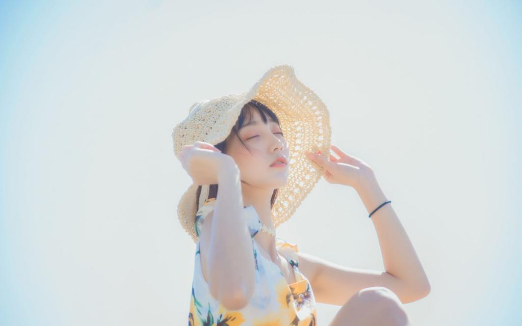 清新氧气美女户外写真