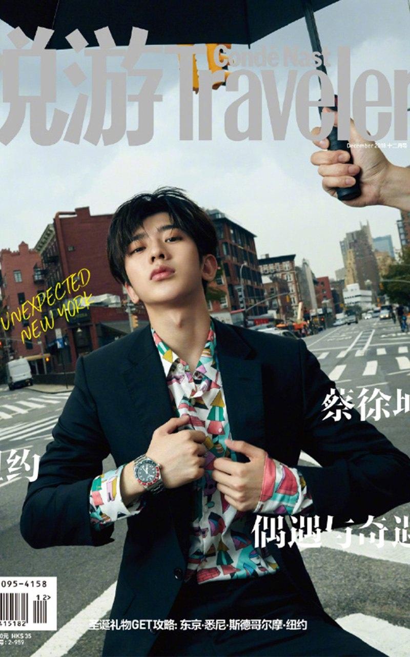 蔡徐坤纽约时尚个性街拍写真