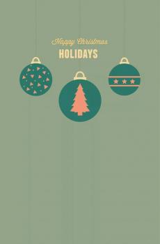 温馨圣诞卡通插画-3