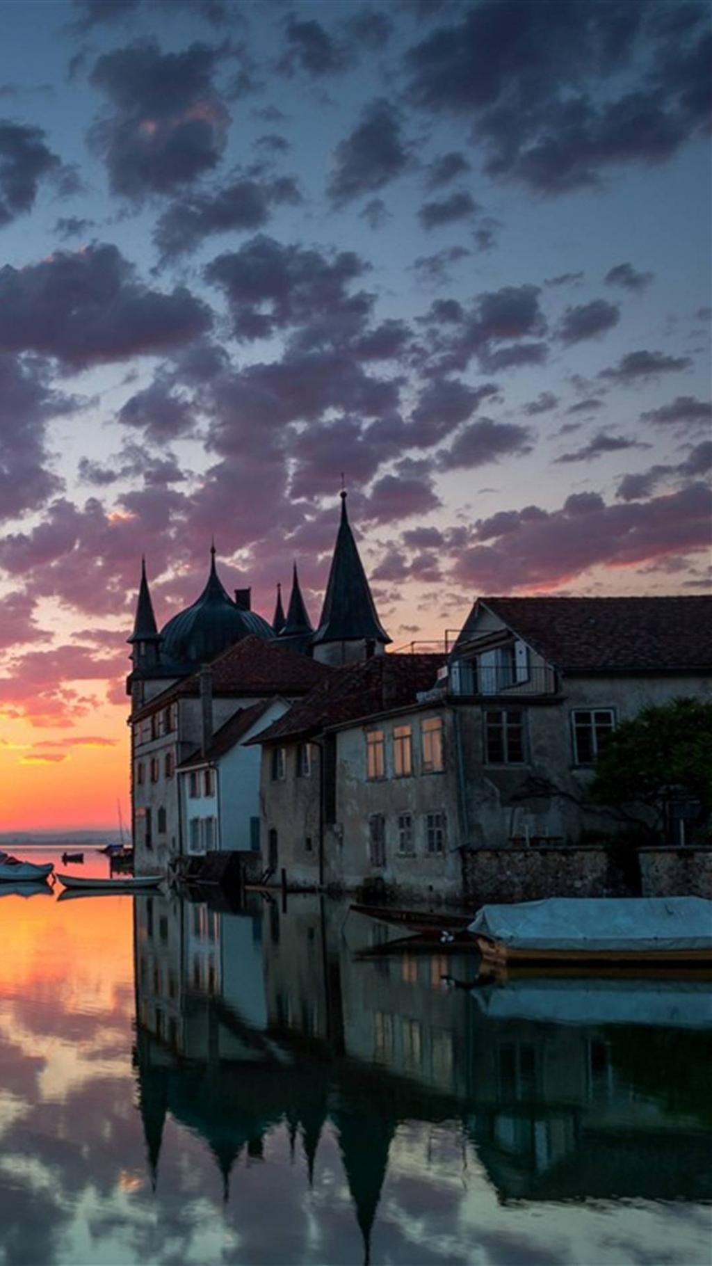 花灯初上的城市