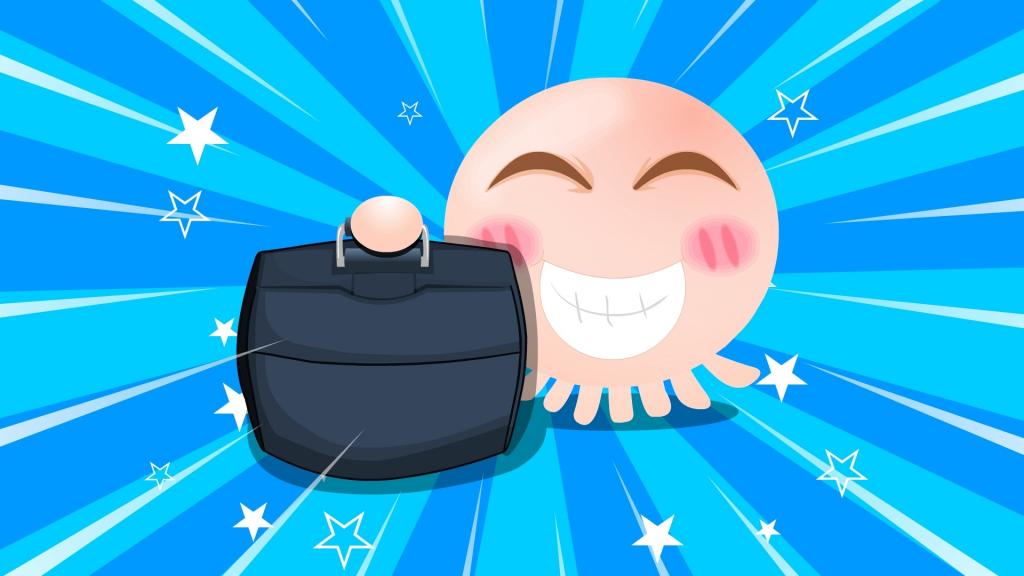 卡通章鱼,高清图片,电脑桌面-壁纸族