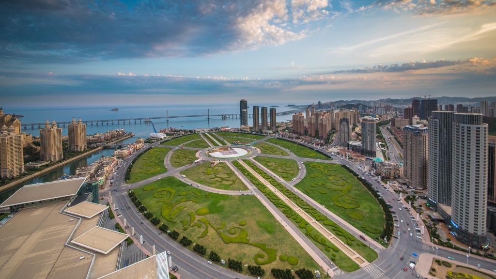 高架桥唯美夜景图片