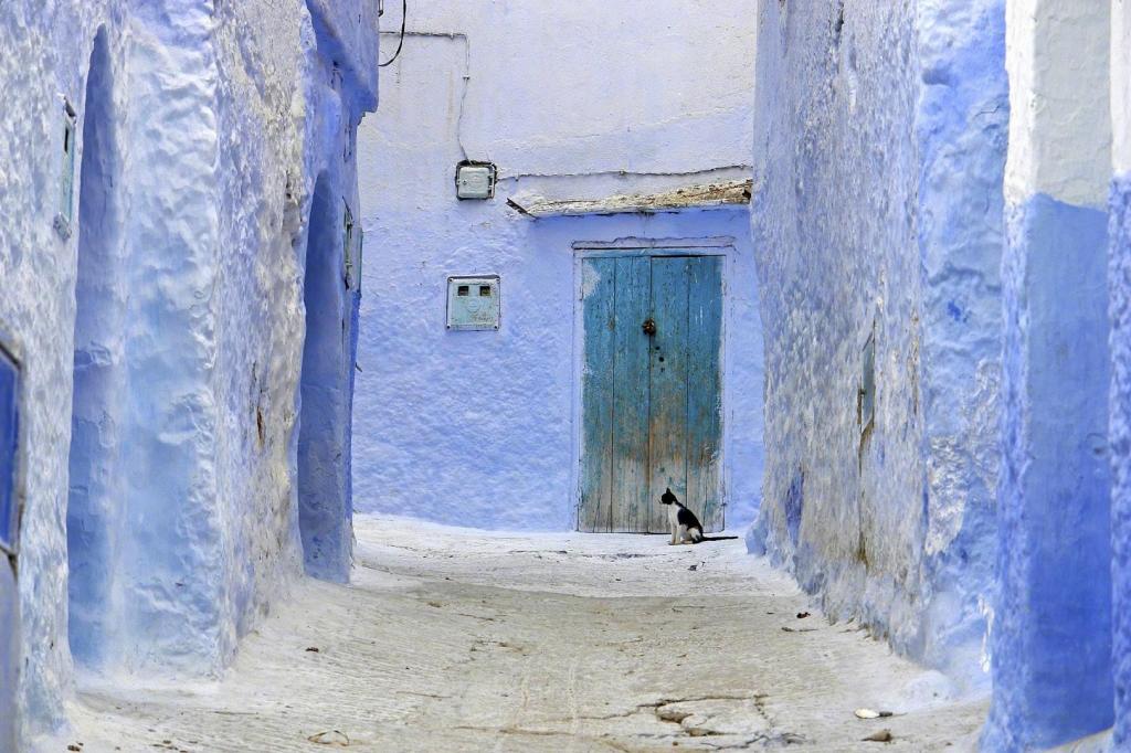 摩洛哥小清新唯美山城风景写真