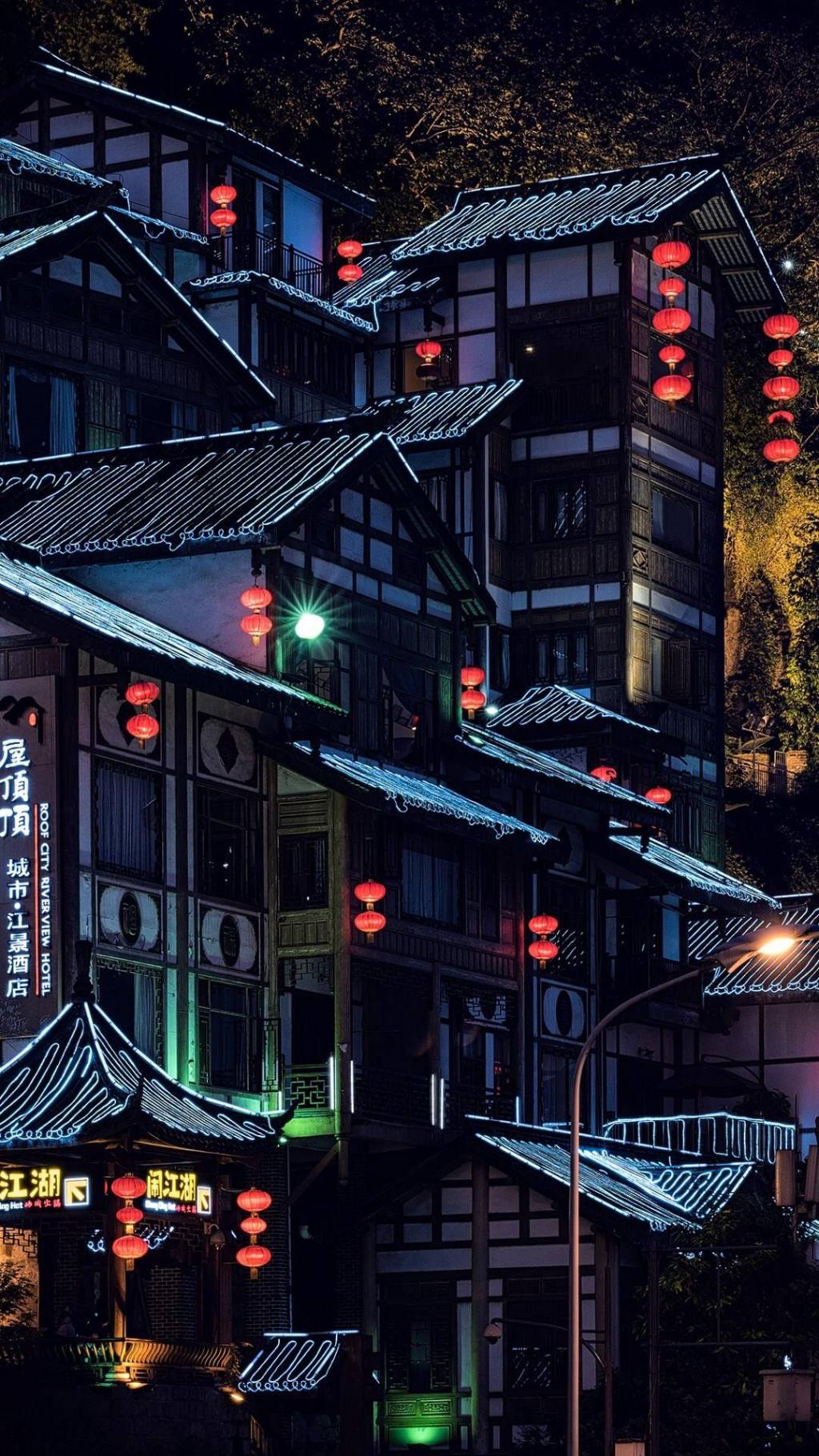 城市夜景灯火辉煌