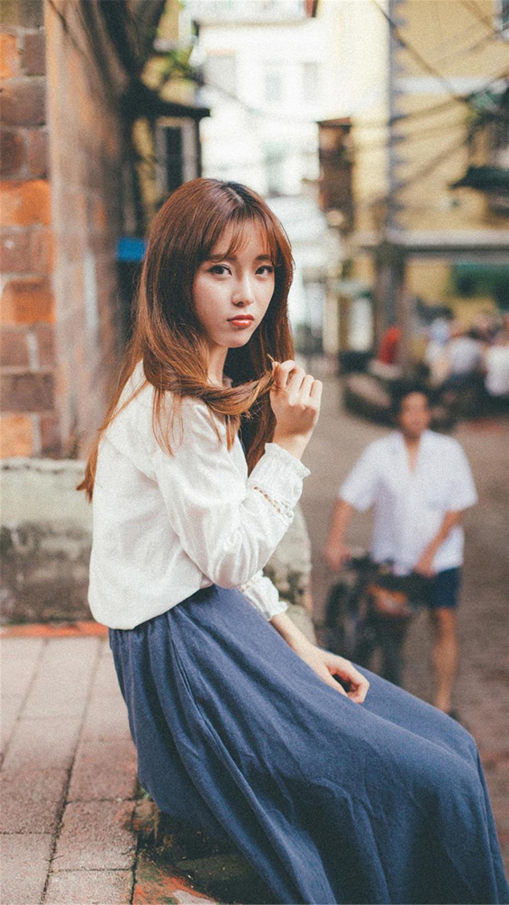 清新学生气质萌妹