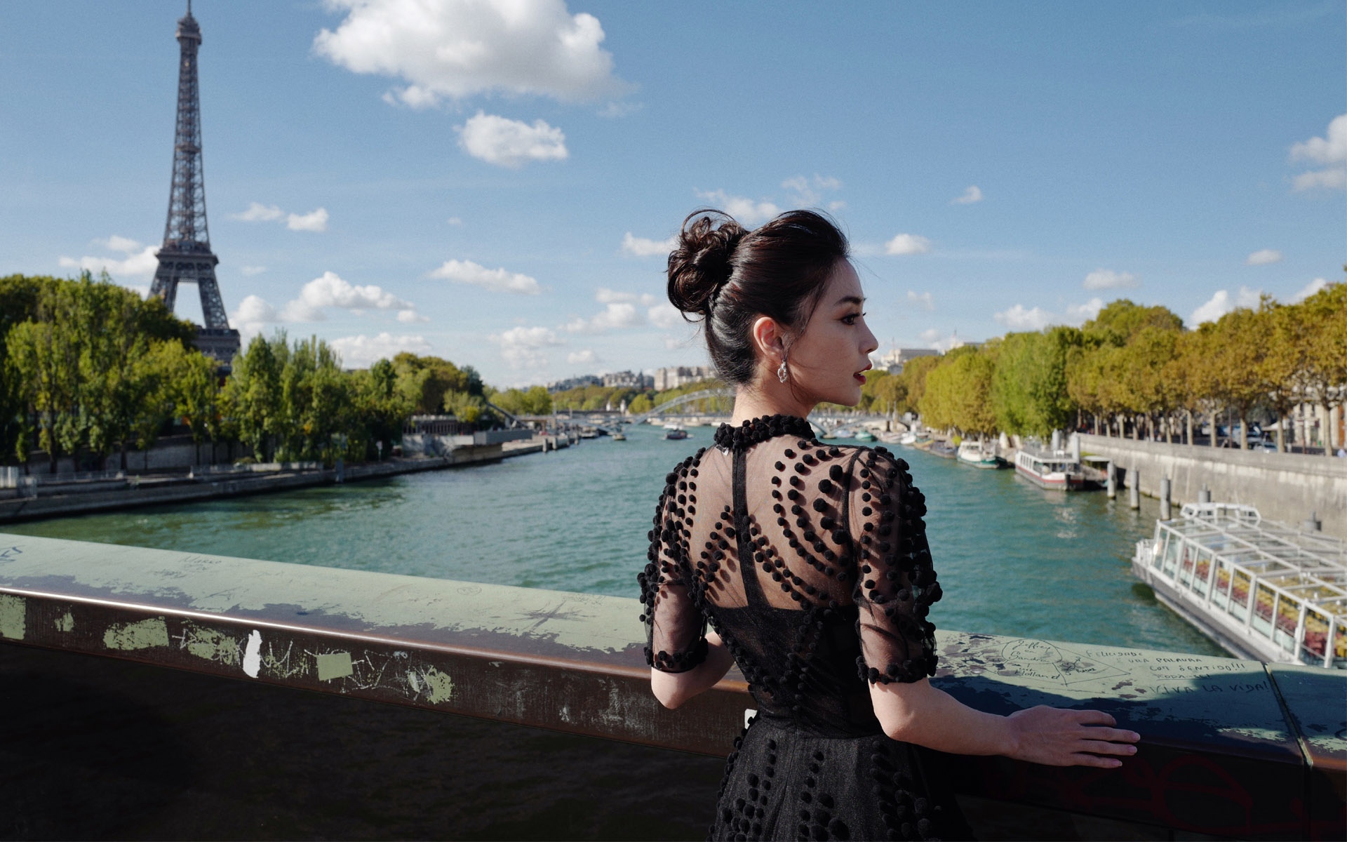 angelababy摩登黑色优雅性感写真,高清图片,电脑桌面-壁纸族