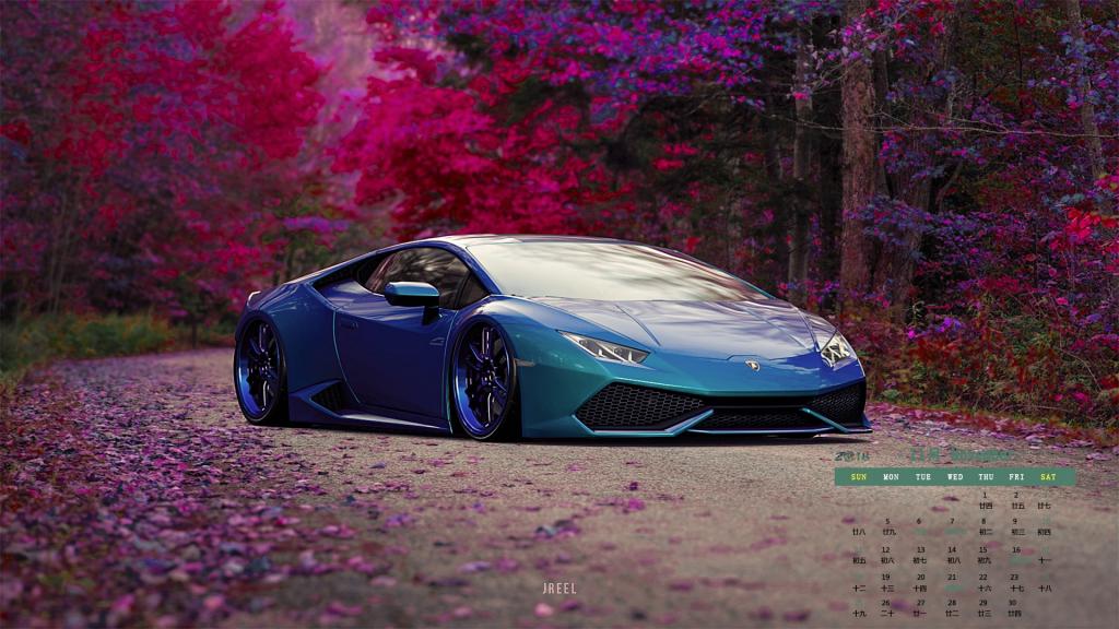 2018年11月豪车兰博基尼日历