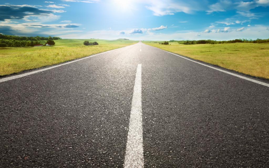 沿途公路的风景