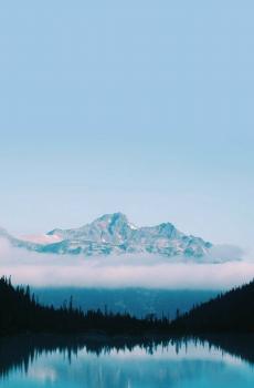 唯美蓝色湖泊-2