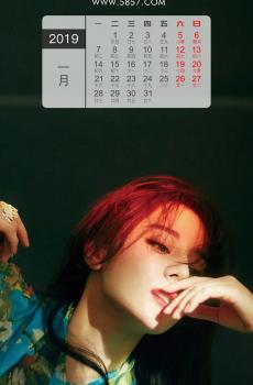2019年1月迪丽热巴性感魅惑写真日历