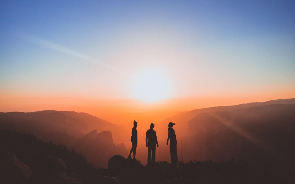 逆光人像剪影唯美意境