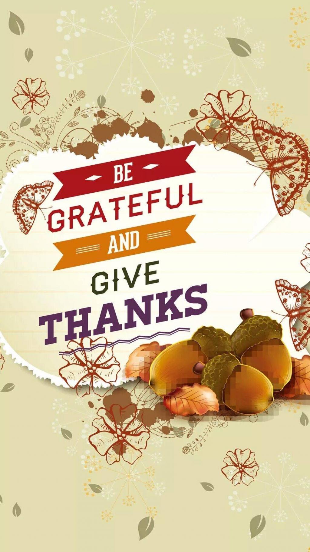 感恩节英文个性背景