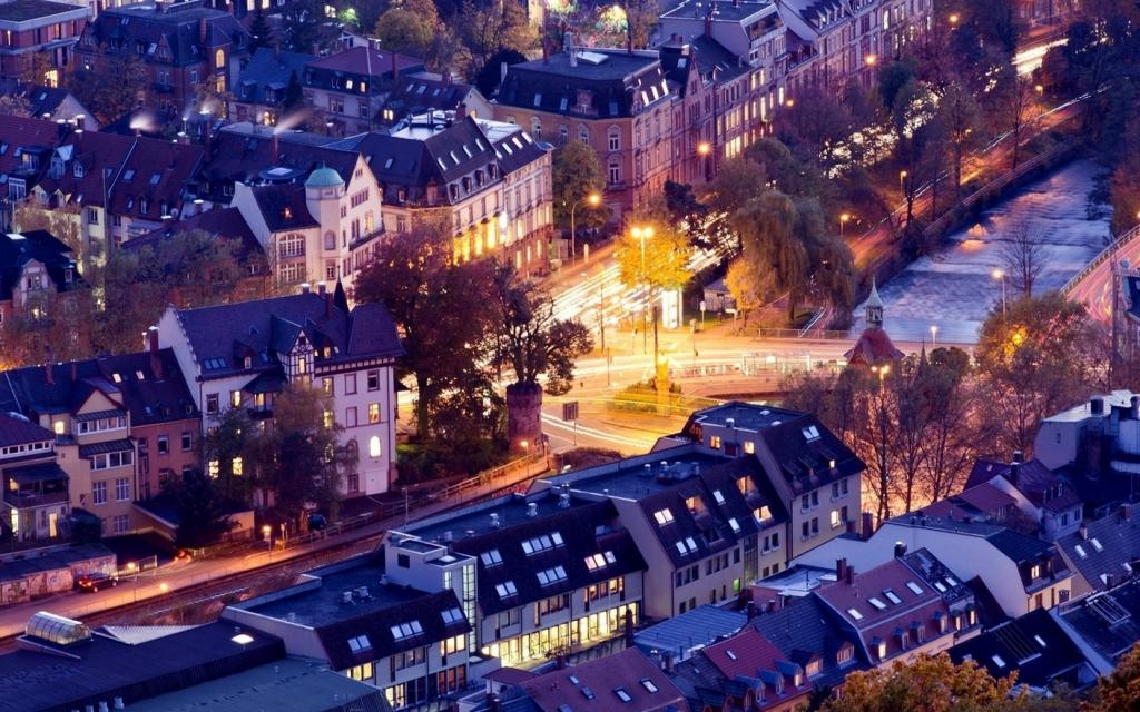 摄影美丽的欧洲城市风景